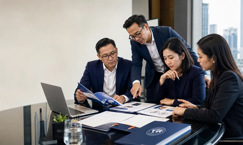 Tim perusahaan meninjau proposal event organizer sebagai bagian dari corporate trust layer.