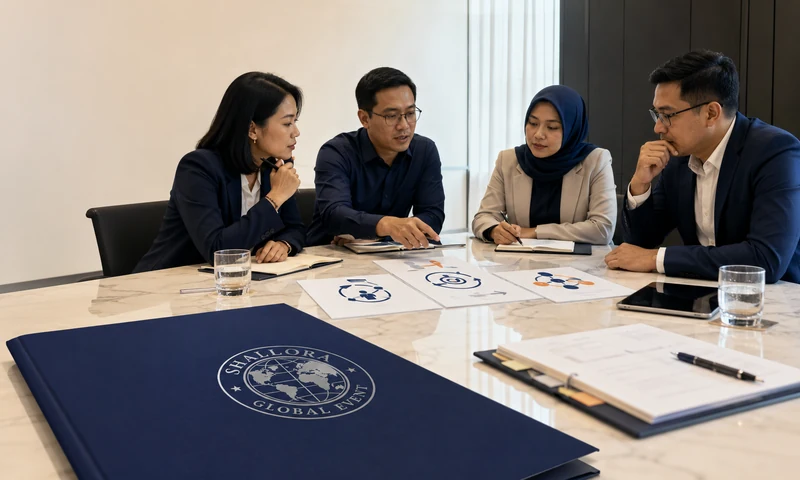 Tim Shallora membahas service architecture untuk memetakan kebutuhan corporate event sebelum official brief.