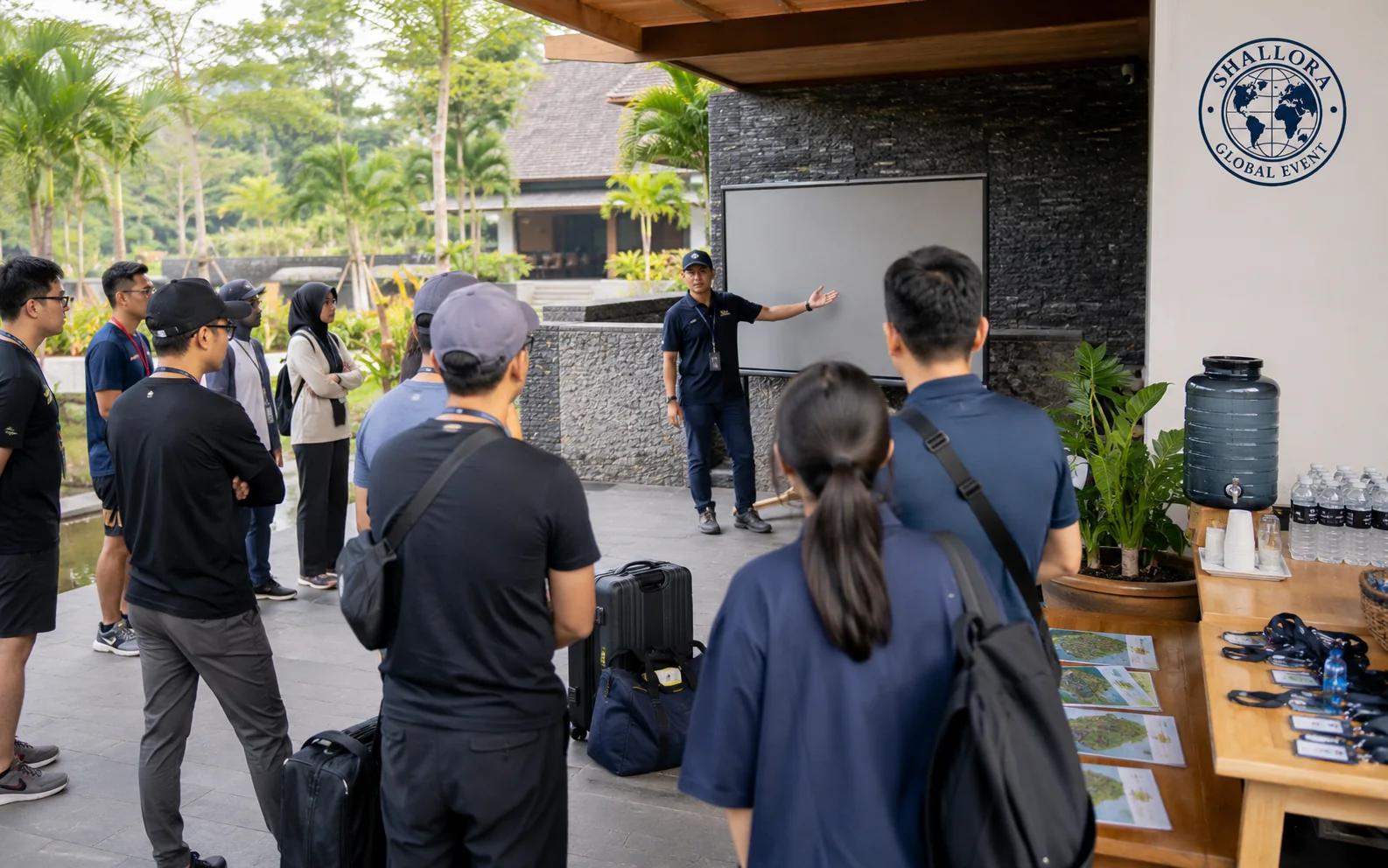 Visual representatif pengarahan awal peserta sebelum Adventure Activity dimulai.