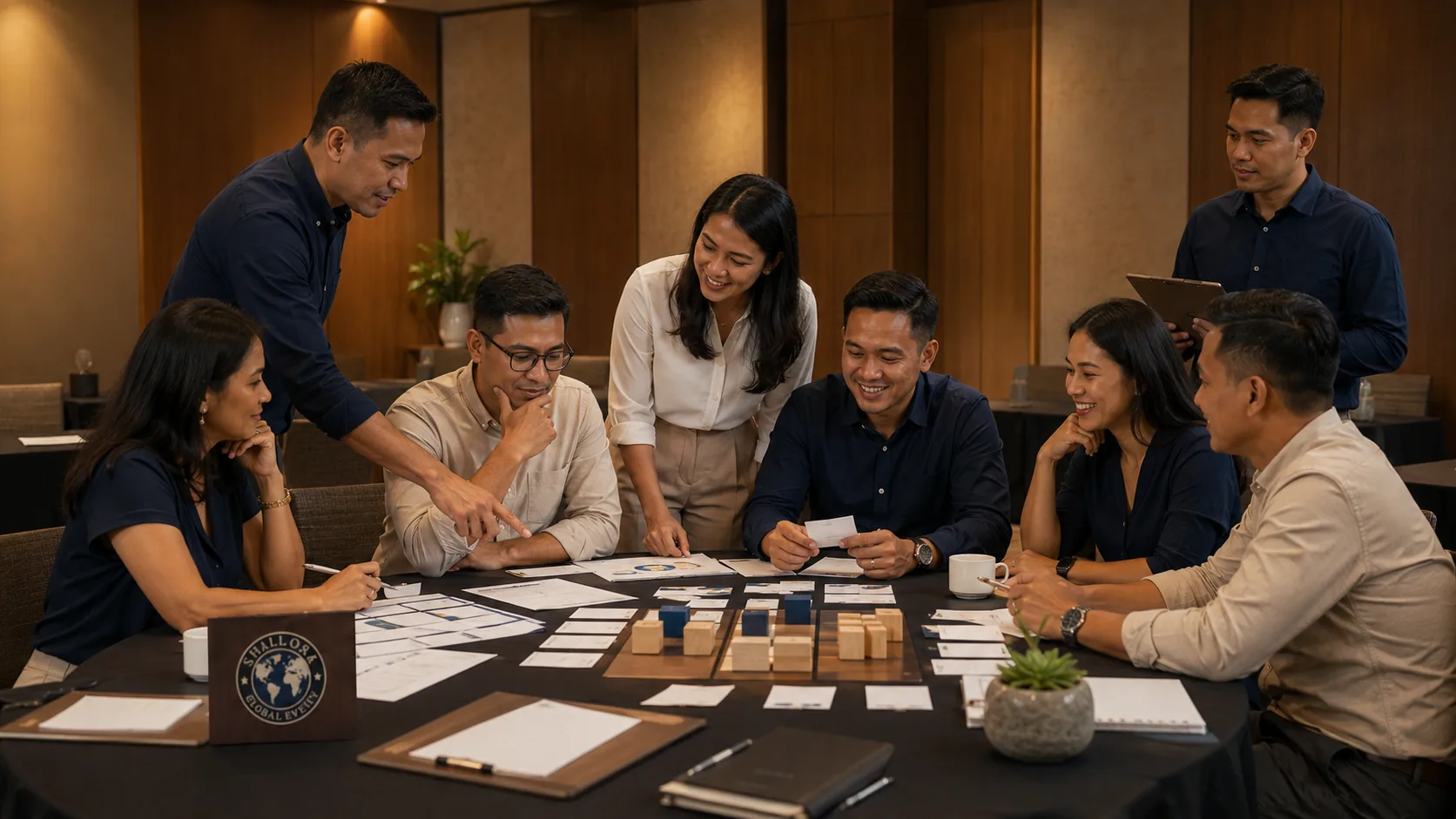 Visual representatif peserta korporat mengikuti engagement activity berbasis kolaborasi dalam program Experience Activation.