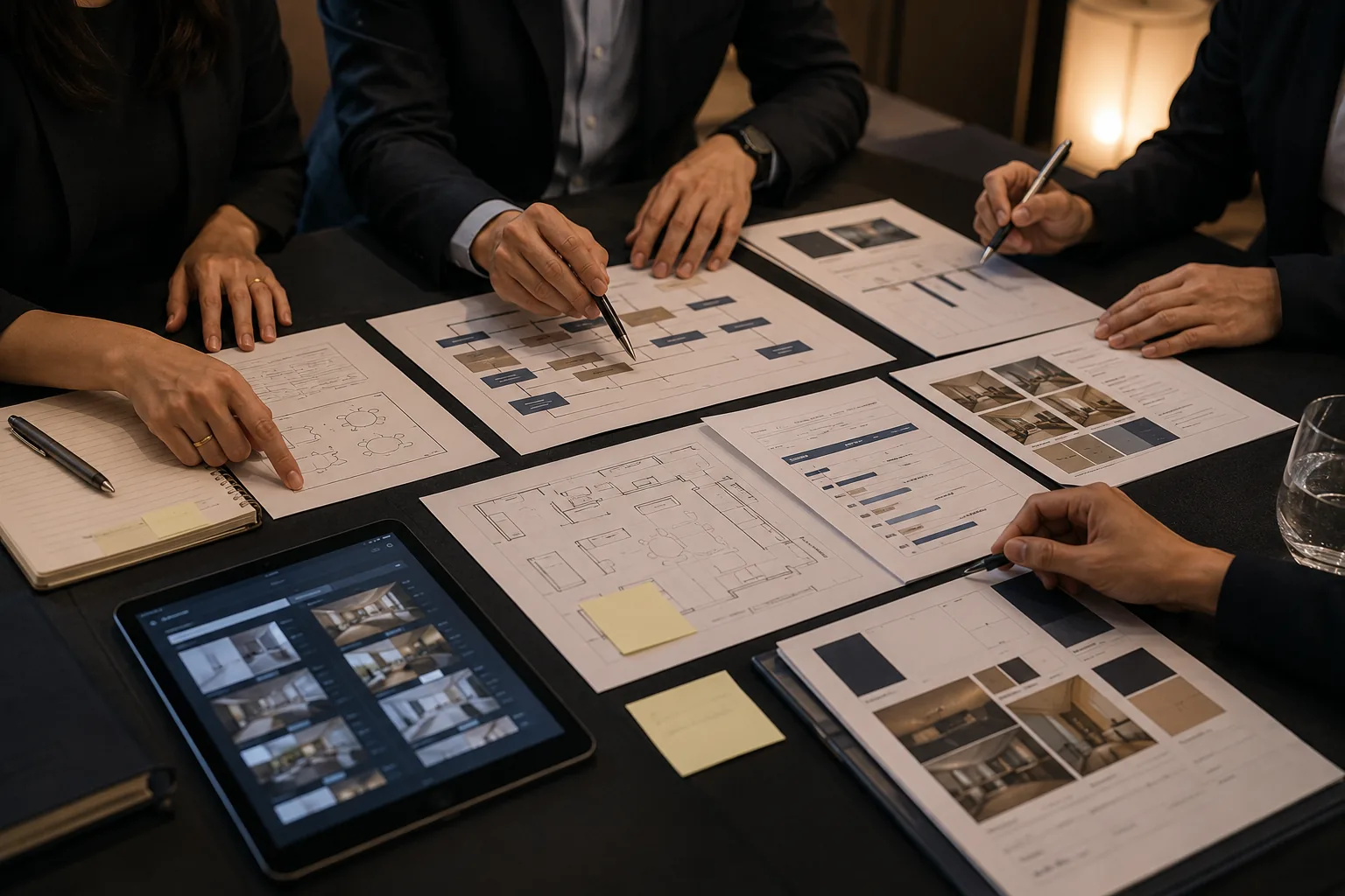Tim merapikan cue sheet dan rancangan alur acara untuk kebutuhan hospitality dan ceremony.