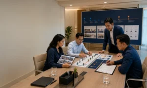 Tim corporate menilai dokumentasi event dari sudut marketing HR procurement dan manajemen